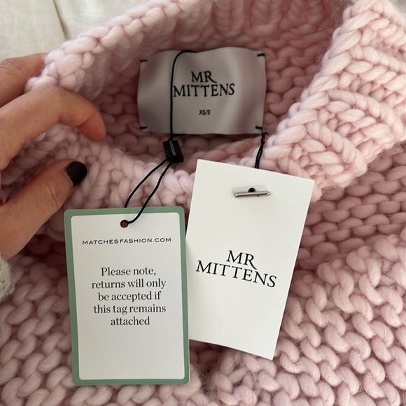 NWT Mr Mittens Oversized Wool Sweater - Marshmallow Pink 🎀 - Picture 7 of 7